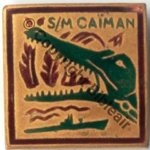 CAIMAN  SOUS MARIN CAIMAN  AB.P Dep Bol poinconne Dos lisse Eping KC 37Eur10.08
