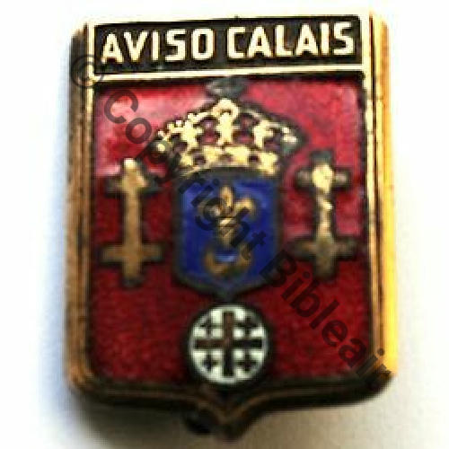 CALAIS  AVISO CALAIS  DrPN Ber Bol fenetre pastille DrPN Dos lisse irreg Src.revedempire 55EurInv 