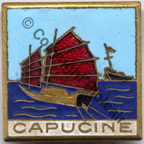 CAPUCINE  DRAGUEUR CAPUCINE ex D.322 INDO  A.AUGIS ST.BARTH LYON 3Li Bol fenetre allonge Dos grenu Src.entame PV40Eur 