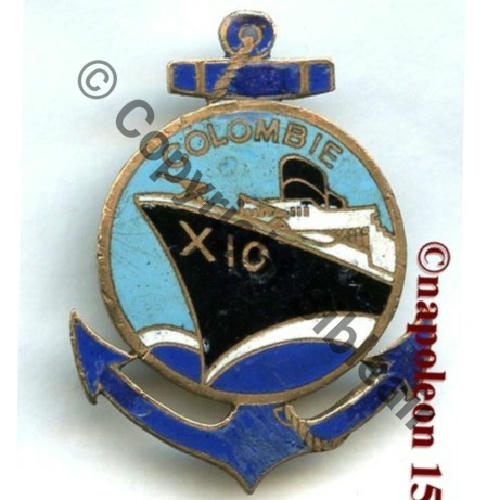 COLOMBIE  CROISEUR AUXILIAIRE COLOMBIE X10  FRAISSE SM Past fraisse demey Dos lisse irreg Src.STELLA 33Eur04.12 
