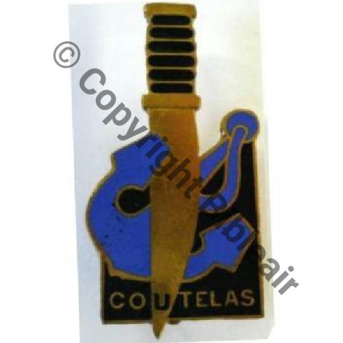 COUTELAS  PATROUILLEUR COUTELAS 1944.45 AB.P Bol poinconne Dos irreg  Sc.propeller520