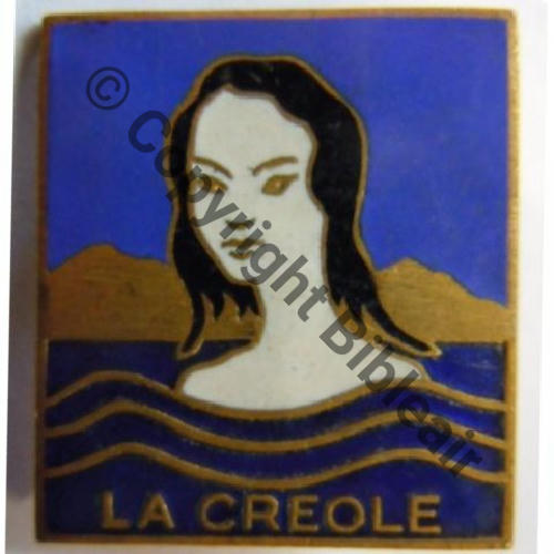 CREOLE  SOUS MARIN LA CREOLE   AB.P Bol poinconne Dos lisse irreg Sc.francemilitaria MAP49Eur 