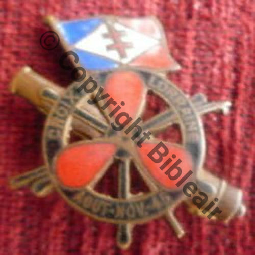 CROIX  FREGATE CROIX LORRAINE 1945.61 COURTOIS PARIS Circulaire Bol Dos lisse Src.lectou32 200EurInv 