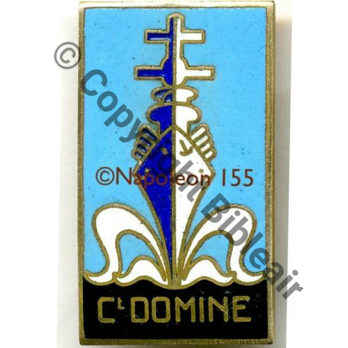 DOMINE AVISO DRAGUEUR Ct.DOMINE 1940.60  A.AUGIS ST BARTH LYON 3Lignes Bol fenetre allonge Granuleux Sc.STELLA MAP19Eur