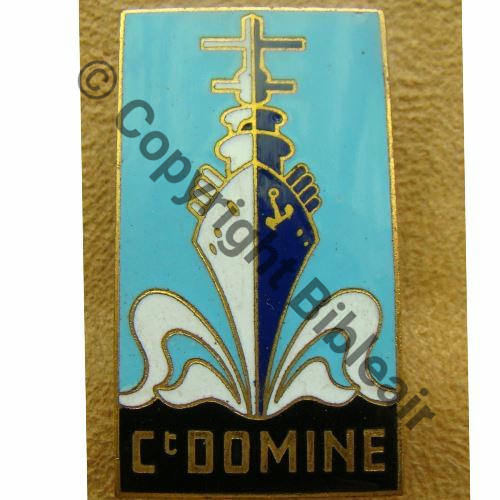 DOMINE AVISO DRAGUEUR Ct.DOMINE 1940.60  SM Fab GB.. Eping bascule plate Dos lisse irreg No238  Bleu a droite  Src.lectou32 300EurInv 