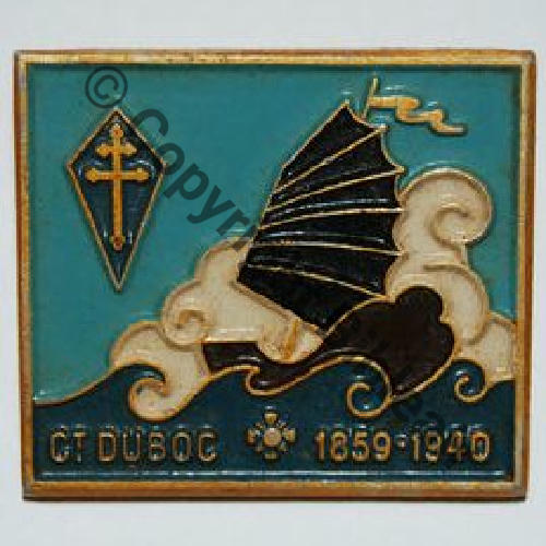 DUBOC AVISO DRAGUEUR CDT DUBOC  Alu peint  A.AUGIS LYON ST.BARTH 2Griffes Granuleux Src.timso 50EurInv 