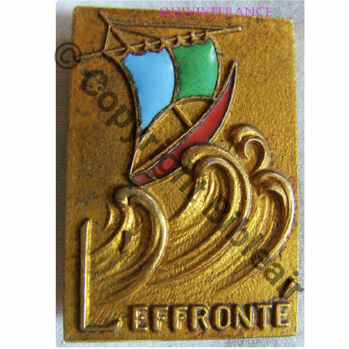 EFFRONTE ESCORTEUR COTIER L.EFFRONTE 1959.77  AB.P a plat Bol poinconne Dos granuleux Src.quivivefrance 20Eur Inv 