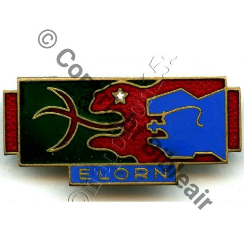 ELORN  PETROLIER ELORN 1930.58  A.AUGIS ST.BARTH LYON 3Li Bol fentre allonge Dos granuleux Ocean vert fonce Src.STELLA 21Eur12.08