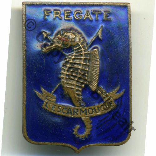 ESCARMOUCHE FREGATE L.ESCARMOUCHE AB SM Peint Dos lisse irreg Bol poinconne  Src.jpv47 30EurInv 