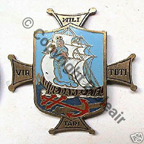 ETEL PATROUILLEUR N.D D.ETEL FNFL 1941.45  Fab LEVANT Peinte Eping recente soudee Dos lisse irreg 45x40mm Sc.kokoshnik 900EurInv