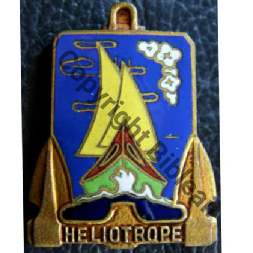 HELIOTROPE  DRAGUEUR HELIOTROPE D334  COURTOIS PARIS 2Li Bol octogonal pastille  Dos lisse Src.quivivefrance 30EurInv 