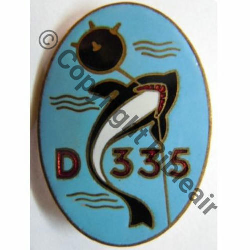 JASMIN  DRAGUEUR MINES D335 INDO... JASMIN A.AUGIS ST.BARTH LYON 3Li en creux Bol allonge Dos lisse Sc.francemilitaria 79EurInv 