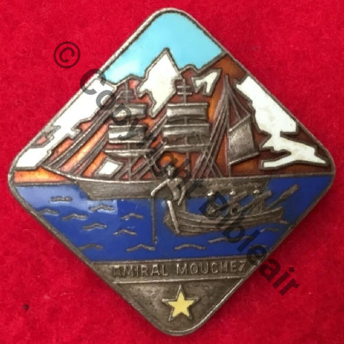 MOUCHEZ  AVISO AMIRAL MOUCHEZ   A.AUGIS ST.BARTH Bol fenetre allonge Dos grenu Src.lemehariste 14Eur07.26 