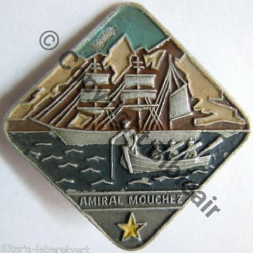 MOUCHEZ  AVISO AMIRAL MOUCHEZ  Alu peint  L.PIN NICE 2Griffes Dos lisse Src.leberetvert PV30Eur