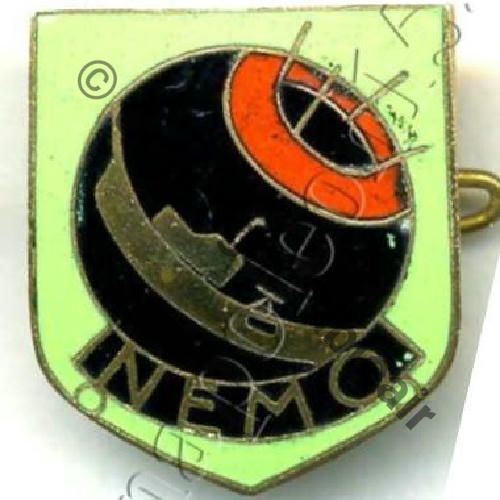 NEMO  SOUS MARIN MOUILLEUR MINES NEMO Avant WW2 AB.P Bol Dos lisse irreg Sc.STELLA SUP94Eur04.08