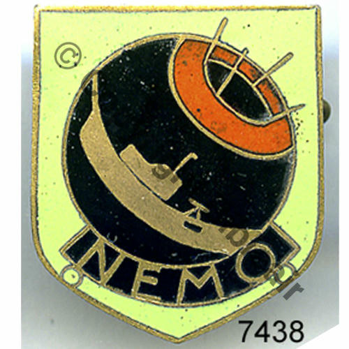 NEMO  SOUS MARIN MOUILLEUR MINES NEMO Avant WW2 AB.P Dep Bol ressoude etain poincon.. Dos lisse irreg Src.segalen 247EurInv