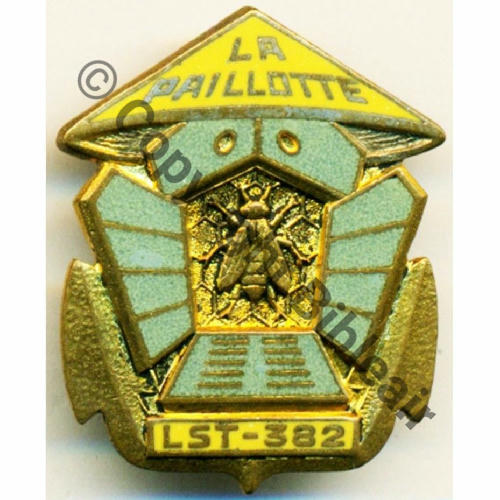 PAILLOTE  LST.382 LA PAILLOTTE FLOTILLE INDOCHINE  DrPNOM Dep  Bol Guilloche vrac Src.VILLEFRANCHE69 15EurInv 