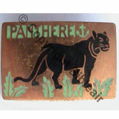 PANTHERE  CONTRE TORPILLEUR PANTHERE Vert tete a droite 1926.42  A.AUGIS ST.BARTH LYON Src.sahariens50 65EurInv 