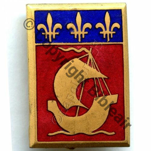PARIS ECOLE DES TIMONIERS LE PARIS  AB SM Bol poinconne dos strie vrac Src.STELLA 25EurInv 