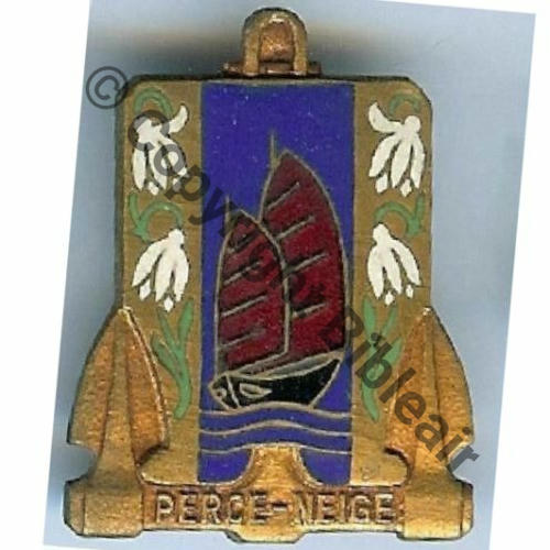 PERCE NEIGE  DRAGUEUR PERCE NEIGE ex D531  COURTOIS SM Bol octog Dos lisse irreg Src.dixmude8 PV26Eur 