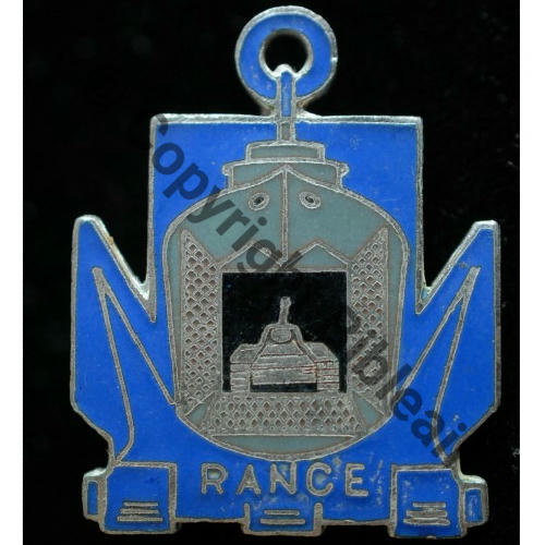 RANCE  LST RANCE Bat debarquement chars A.AUGIS ST.BARTH LYON 3Li Bol fenetre allonge Dos lisse irreg  Src.volubilis 8Eur09.13 