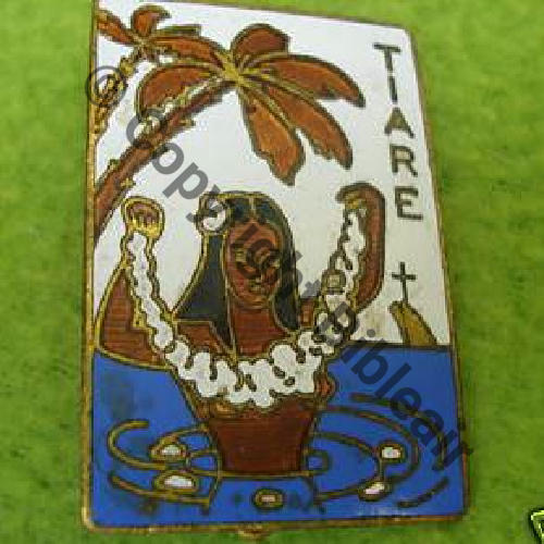 TIARE  DRAGUEUR MINE TIARE  A.AUGIS ST.BARTH LYON 3Li +Poincon Bol fenetre allonge Granuleux etame Src.clarambard