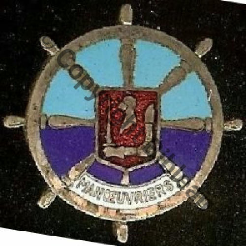 TOURVILLE  CROISEUR TOURVILLE ECOLE MANOEUVRIERS A.AUGIS ST.BARTH LYON 3Li +Poincon AA.LYON Bol fenetre Dos lisse irreg Src.dixmude8 45EurInv 