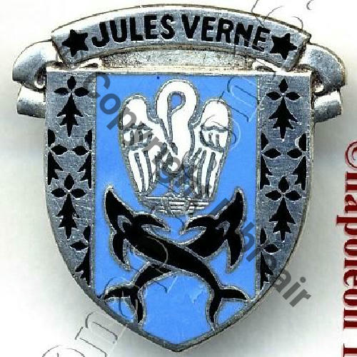 VERNE NAVIRE ATELIER JULES VERNE 11PI.29  AB.P Bol poinconne Dos lisse  Sc.STELLA 