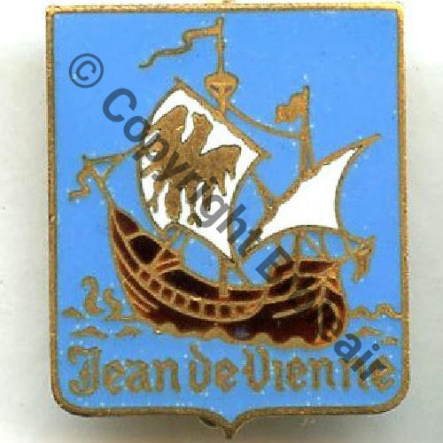 VIENNE  CROISEUR JEAN DE VIENNE 1937.42 AB.P Dep Past Rennes poinconnee Dos lisse irreg Sc.STELLA 12EurInv