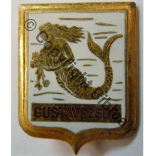 ZEDE  RAVITAILLEUR GUSTAVE ZEDE 22.PI.29 A.AUGIS ST.BARTH LYON 3Li Bol fenetre allonge Granuleux Sc.leberetvert PV13Eur 