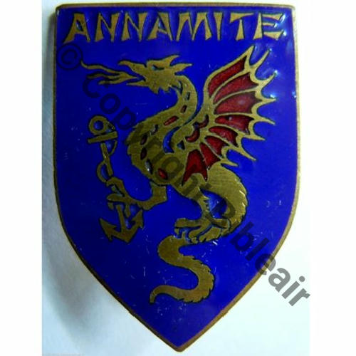 ANAMITE  AVISO DRAGUEUR ANAMITE  AB.P Dep Bol poinconne Dos lisse irreg Src.leberetvert PV40Eur 