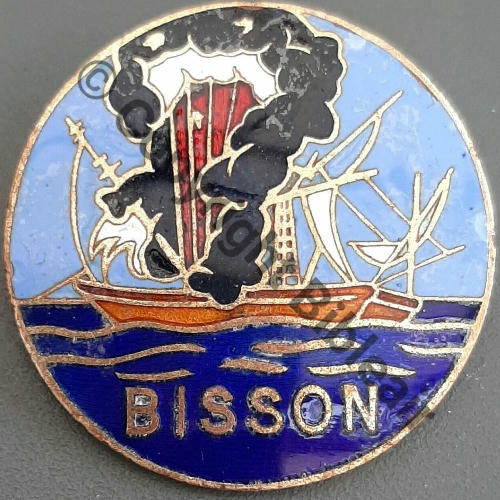 BISSON  AVISO DRAGUEUR BISSON  A.AUGIS ST.BARTH LYON 3Li Bol fenetre allonge Granuleux Src.leberetvert PV15Eur 