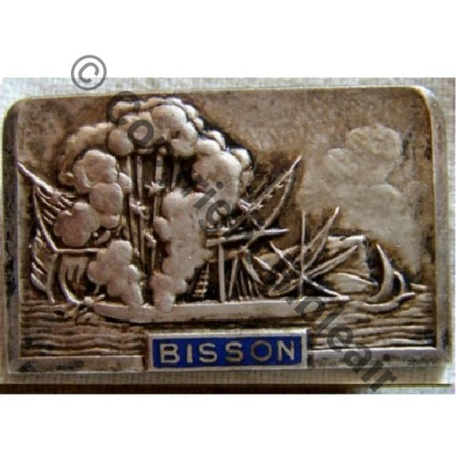 BISSON  AVISO DRAGUEUR BISSON  COURTOIS Poincon circulaire Bol Dos lisse Embouti Sc.quivivefrance PV22Eur 