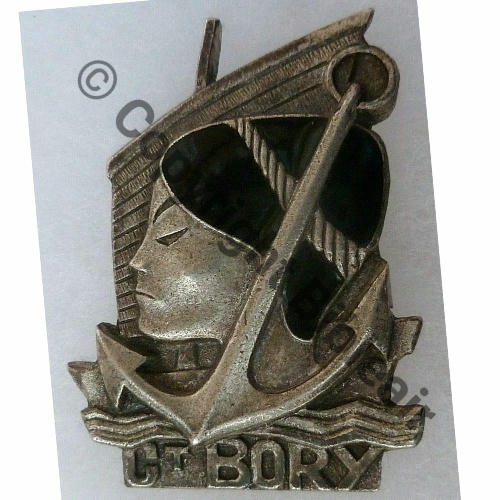 BORY AVISO ESCORTEUR CDT BORY 1940 Argente  AUGIS LYON 1Lign Bol fenetre allonge Dos lisse irreg Embouti Src.leberetvert 18EurInv