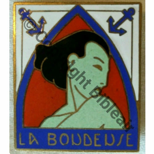 BOUDEUSE AVISO DRAGUEUR LA BOUDEUSE  MELLERIO PARIS Eping bascule Dos lisse Src.leberetvert 300EurInv 