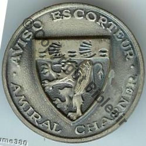 CHARNER AVISO ESCORTEUR AMIRAL CHARNER  FIA.LYON Bol fentre allonge Dos lisse Embouti Sc.doume380 31mm