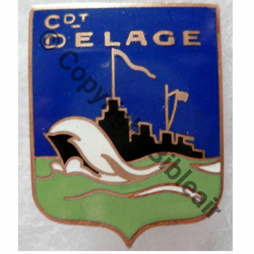 DELAGE  AVISO DRAGUEUR CDT DELAGE  L.PIN NICE Bol allonge Dos lisse Src.leberetvert 50EurInv 