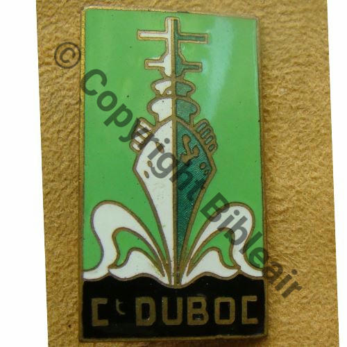 DUBOC AVISO DRAGUEUR FNFL Ct.DUBOC  Fab GB.. CARTIER SM Eping bascule plate Dos lisse irreg   Src.lectou32 150EurInv 