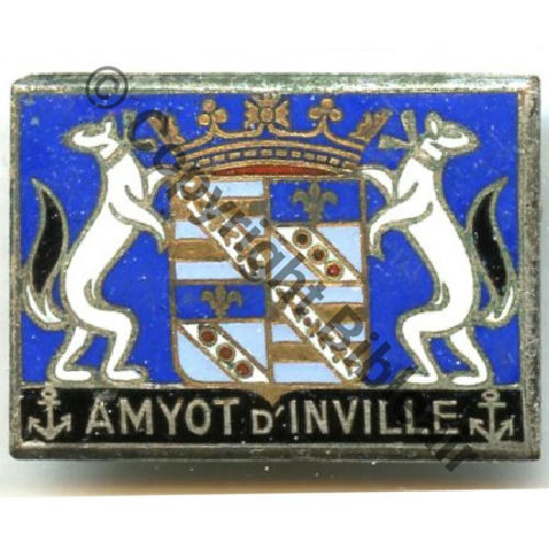 INVILLE AVISO DRAGUEUR AMYOT D.INVILLE  DrP Bol fenetre Dos lisse irreg Sc.STELLA MAP8Eur 