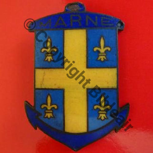MARNE  AVISO MARNE CHINE Fab LOC Eping 2ressorts Dos lisse irreg Tole Emaillee Src.ledemisolde 195EurInv 