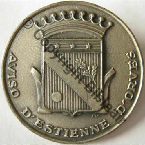 ORVES AVISO CDT ESTIENNE D.ORVES  FIA Ed LYON Bol fenetre allonge Dos irreg Src.rouge2950 10EurInv 