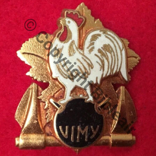 VIMY  AVISO DRAGUEUR VIMY  AUGIS.LYON 1Lig Bol fenetre allonge Dos lisse irreg Embouti Src.sahariens50 48EurInv 