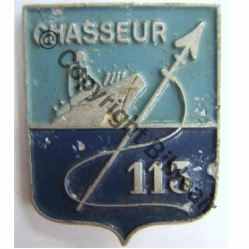 113  CHASSEUR 113  A.AUGIS LYON ST.BARTH 2Li 2Griffes Grenu Alu peint  Src.leberetvert 50EurInv 