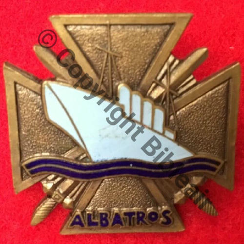 ALBATROS CONTRE TORPILLEUR ALBATROS   AB.P Dep Bol poinconne Dos lisse irreg Src.sahariens50 30Eur12.21 