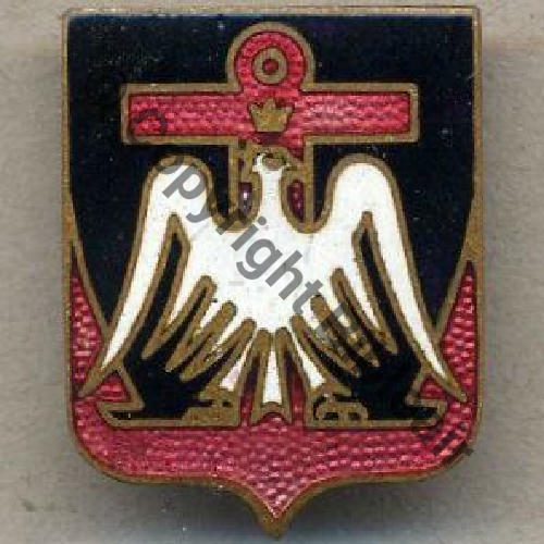 GERFAUT CONTRE TORPILLEUR GERFAUT Saborde Toulon 42  A.AUGIS LYON  Bol Dos granuleux 25x20mm  Sc.yves 2313