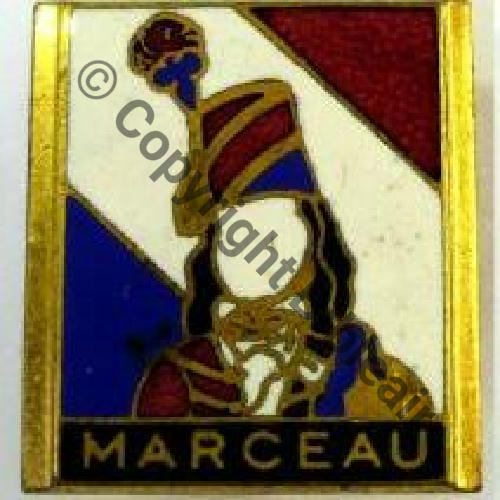 MARCEAU CONTRE TORPILLEUR MARCEAU 1946.58  A.AUGIS ST.BARTH LYON 3Lignes  Bol fenetre allonge Dos granuleux  Sc.propeller520