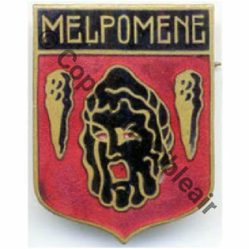 MELPOMENE CONTRE TORPILLEUR MELPOMENE  CARTIER SM Eping bascule bijoutier plate Dos lisse irreg No239 Src.wgolan PV500Eur