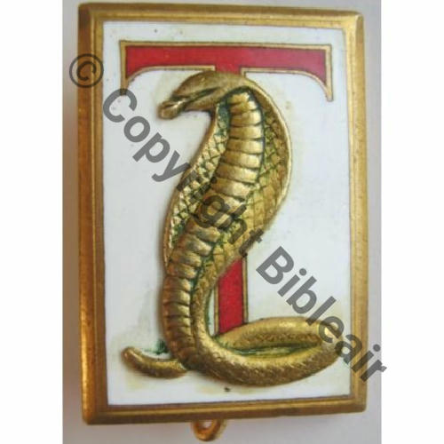 TERRIBLE CONTRE TORPILLEUR LE TERRIBLE  SM Bol octog type COURTOIS 23x33mm Sc.isa0557 