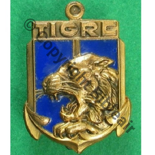 TIGRE  CONTRE TORPILLEUR TIGRE  A.AUGIS ST.BARTH LYON 3Li Bol allonge Dos granuleux Tete Emboutie Sc.atectori 23Eur03.12 