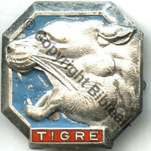 TIGRE  CONTRE TORPILLEUR TIGRE  SM Bol Dos lisse irreg Embouti  Sc.STELLA 